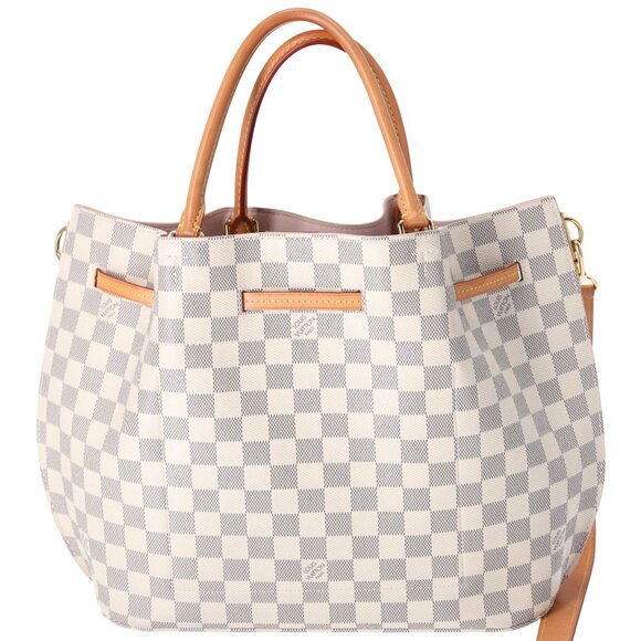 Louis Vuitton Girolata Azur Damier Tote Bag N41579 Canvas Beige - Picture 6 of 11